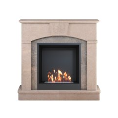 Биокамин в мраморном портале SteelHeat Praga M