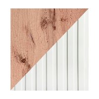 Тумба под ТВ с биокамином SteelHeat IMOLA IMPULSE 140 см (корпус дуб Вотан / фасады белый)