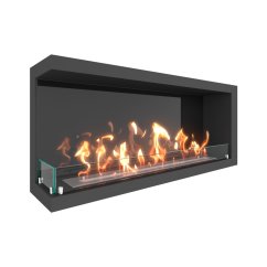 Биокамин угловой SteelHeat ONE 600 левый