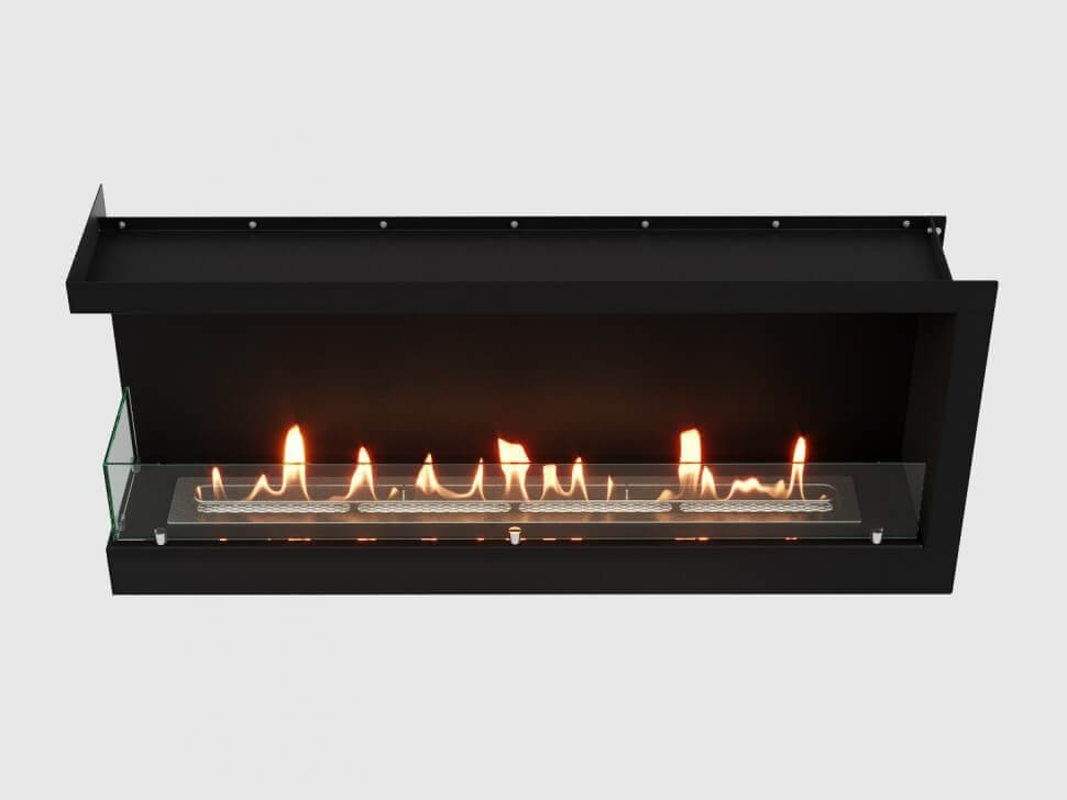 Встроенный биокамин Lux Fire Угловой 1090 S (левый угол)