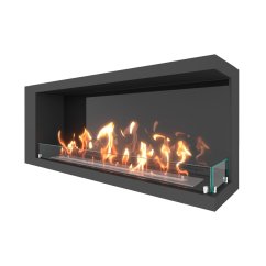 Биокамин угловой SteelHeat LONG 600 правый