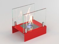 Биокамин настольный Lux Fire "Арлекино" S (красный)