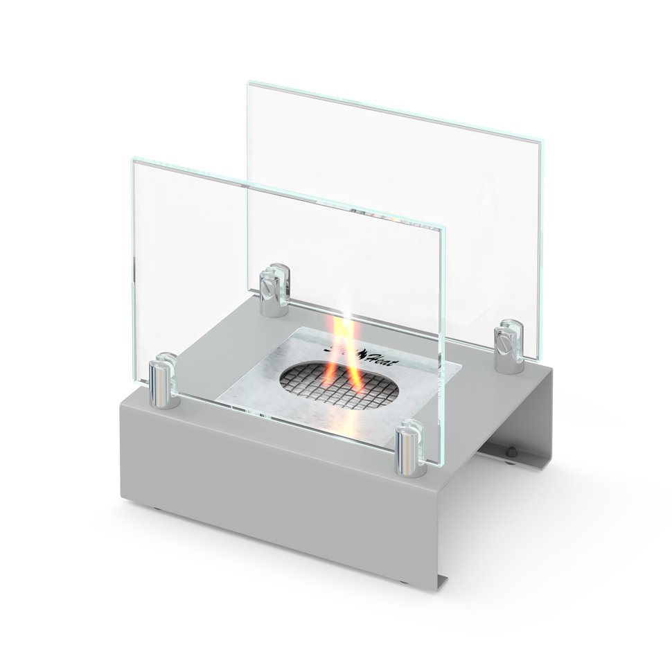 Настольный биокамин SteelHeat ALBA серый Настольный биокамин SteelHeat ALBA серый