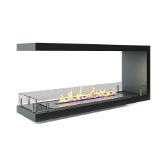 Торцевой сквозной биокамин Firezo Estremita finestra 1400, стандарт