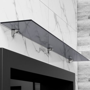 Стеклянная полка для биокамина Gray  1300
