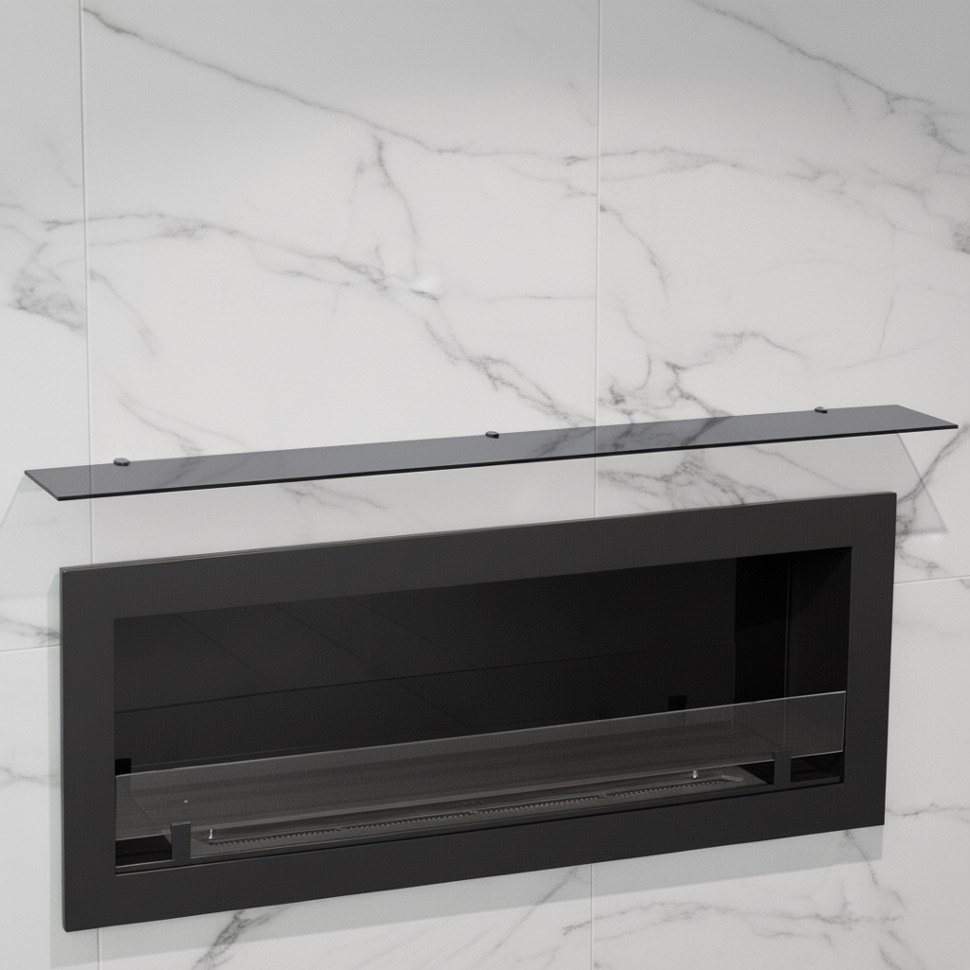 Стеклянная полка для биокамина Gray  1400
