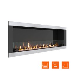 Биокамин встраиваемый SteelHeat ONE-H 1400 XL