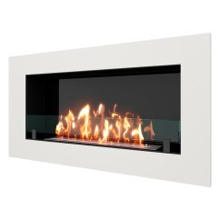 Биокамин встраиваемый SteelHeat GRAND 900 с рамкой цвет белый